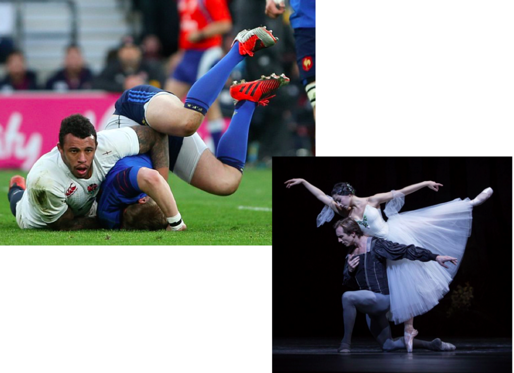 Rugby versus Ballet